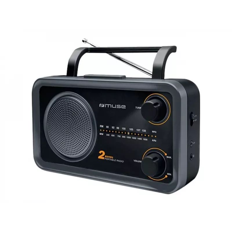 Muse | 2-Band-Tragbares Radio | M-06DS | AUX-Eingang | Grau