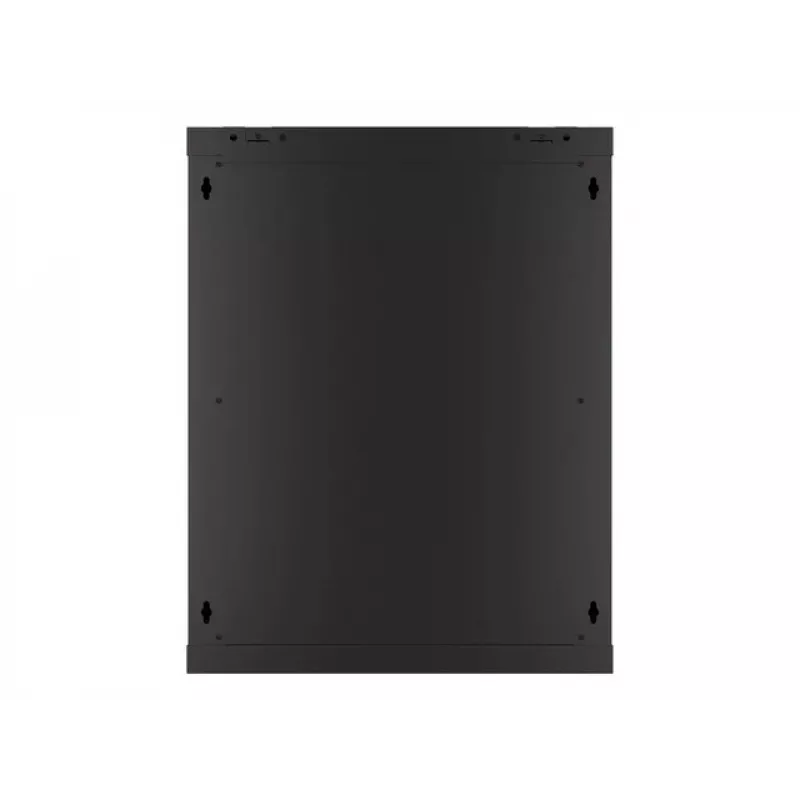 Lanberg wandmontierbarer Installationsschrank 19'' 15U 600x450mm schwarz (Glastür)