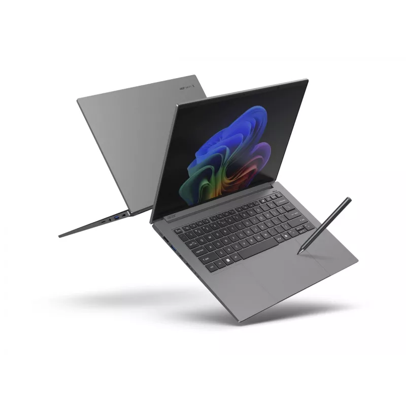 Laptop Acer Swift X 14 AI SFX14-61G — AMD Ryzen AI 9 365 2 GHz, GeForce RTX 5070, 32 GB RAM, 1.024 TB NVMe SSD (2× QLC), 14,5 Zoll 180° Scharnier, Windows 11 Home