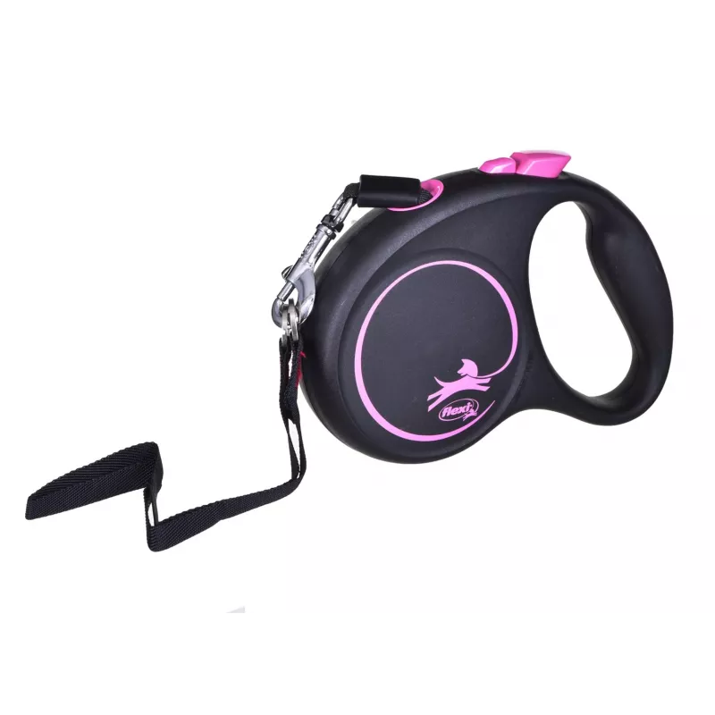 Flexi Schwarz Design S 5 m Hunde-Automatikleine