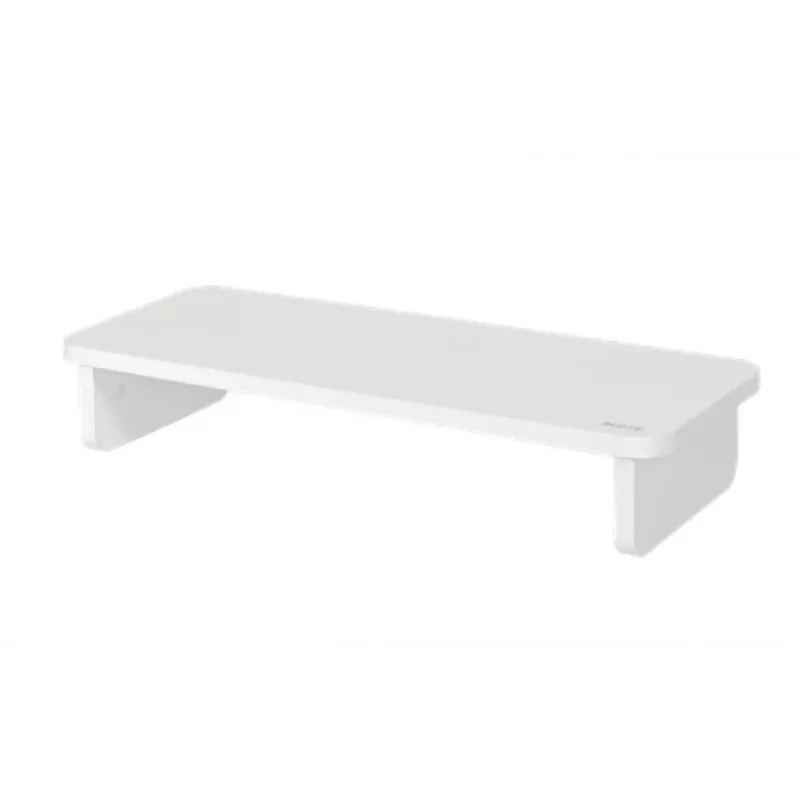 Monitorhalterung LEITZ Freestanding 64340001 — Tischständer für 61 cm (24 Zoll) Bildschirme, 20 kg Tragfähigkeit, höhenverstellbar, weiß