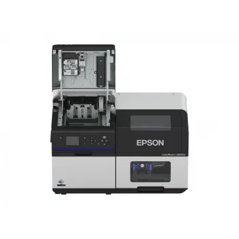 Epson ColorWorks C8000e (BK) Etikettendrucker Tintenstrahl Farbe 600 x 1200 DPI 300 mm/s Kabelgebunden und kabellos Ethernet LAN
