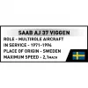 Cobi Blocks Saab AJ 37 Viggen 881-tlg. Konstruktionsset