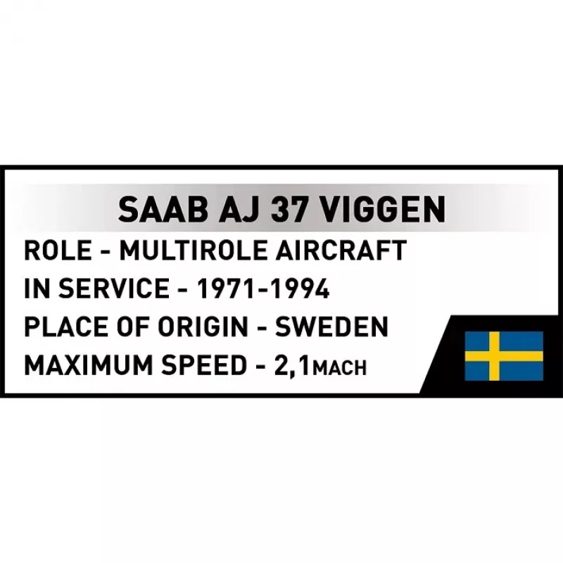 Cobi Blocks Saab AJ 37 Viggen 881-tlg. Konstruktionsset
