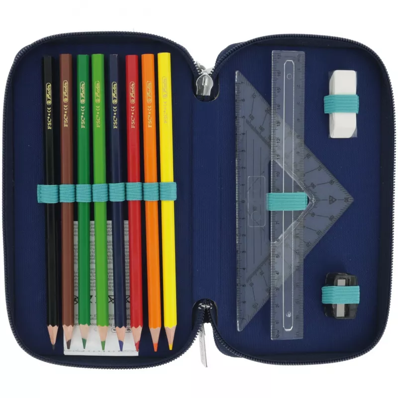 Herlitz TriCase Deep Ocean 31 pcs Blau Polyester 190x70x115 mm