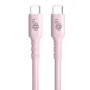USB-C auf USB-C 60W Gel-Kabel 1m pink