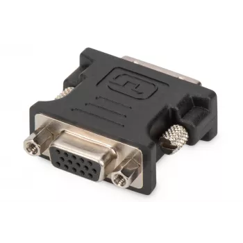 Assmann DVI-Adapter. DVI(24+5) - HD15 M/F. DVI-I Dual-Link. bl (AK-320504-000-S)