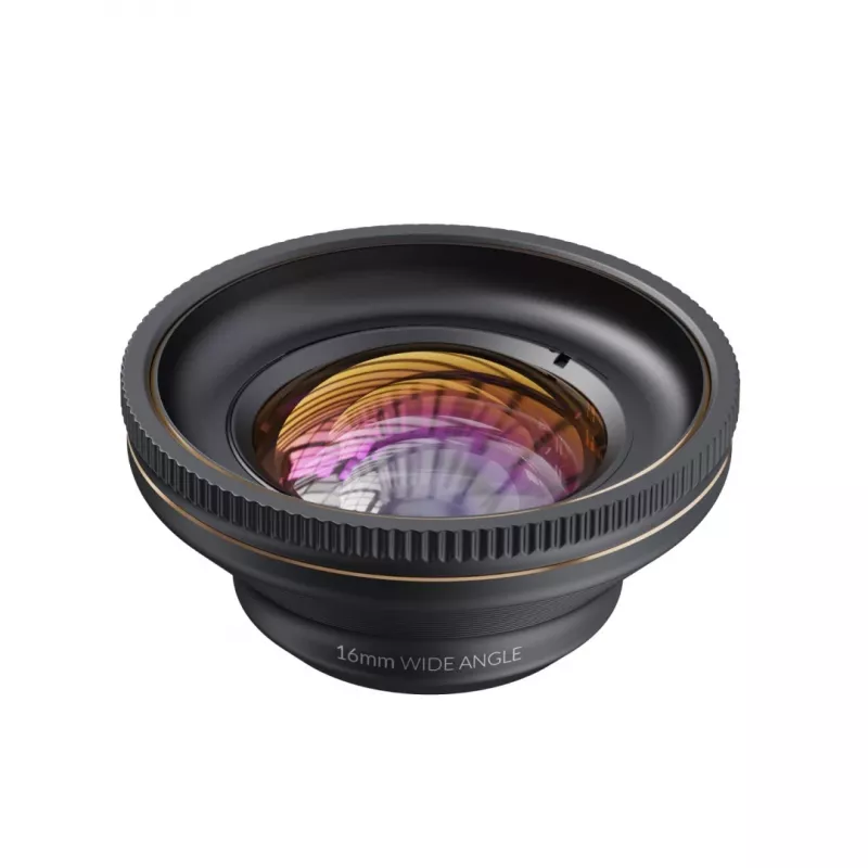 Fotoobjektiv ShiftCam LU-WD-016-23-EF Weitwinkelobjektiv 16 mm Schwarz Gold