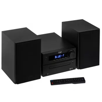 Mini Hi‑Fi Stereo System Adler AD 1917 — Bluetooth V5.3, CD/USB/MP3, 2×25 W RMS, UKW-Tuner, 4‑Band-Equalizer, AUX, Schwarz