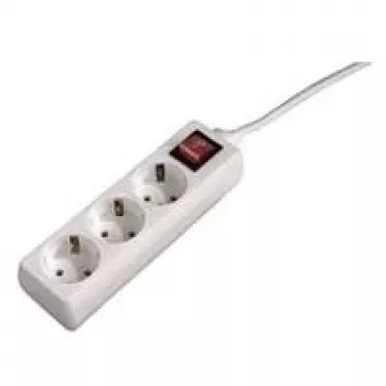 Hama 00108815 Überspannungsschutz weiß 3 AC-Ausgänge 230 V 5 m