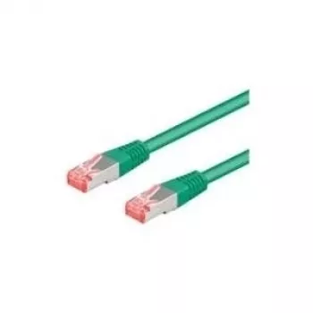 Wentronic Goobay CAT 6a Patchkabel, S/FTP (PiMF), Grün, 2 m - LSZH Halogenfrei, Kupfer (93742)