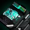 Water block EK Water Blocks Acryl Messing Schwarz Silber