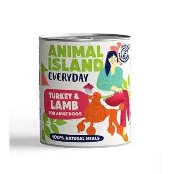 ANIMAL ISLAND Everyday Truthahn und Lamm - Nassfutter für Hunde - 800g