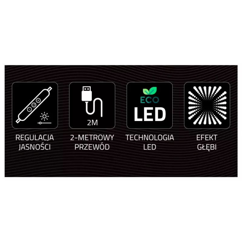 Neonlichter MANTA Style UNICORN MASNL134MT mit Tunneleffekt – dekoratives LED-Panel für Raumbeleuchtung