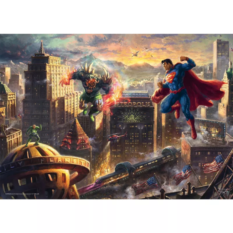Thomas Kinkade Studios: DC Superman - Man of Steel, Puzzle 1000 Teile