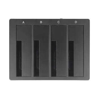 DeLOCK USB Type-C Docking Station for 4 x SATA HDD / SSD - HDD-Dockingstation Schächte: 4 - 2.5 / 3.5 gemeinsam genutzt (6,4 cm/8,9 cm gemeinsam genut