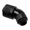 Alphacool HF Anschluss 45 Grad G1/4 Zoll AG auf 16/10mm - drehbar, schwarz
