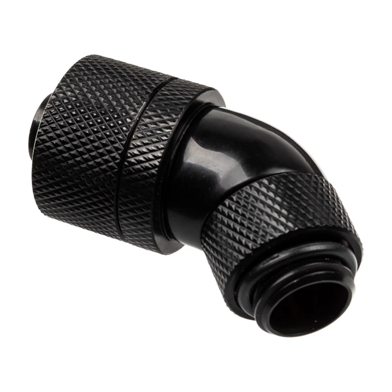 Alphacool HF Anschluss 45 Grad G1/4 Zoll AG auf 16/10mm - drehbar, schwarz