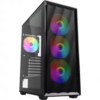 Computer Case Sharkoon VK4 Rainbow ATX Schwarz