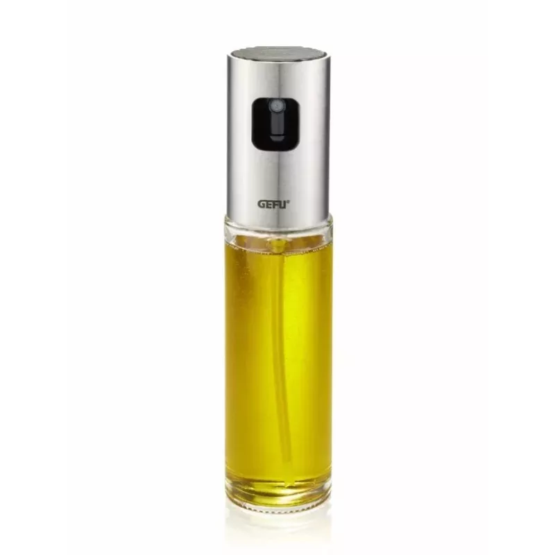 GEFU NEVA Öl-/Essigspender 0,1 l Flasche Glas, Kunststoff, Edelstahl Edelstahl, Transparent