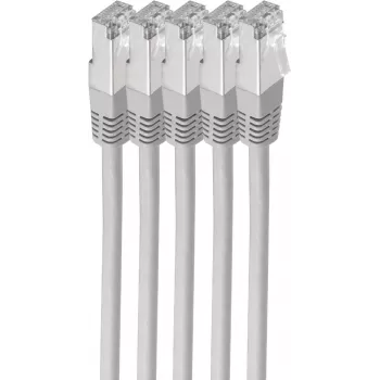 Netzwerkkabel ShiverPeaks BS75711-H-SET5 1m Cat6 S/FTP Grau