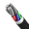Baseus High Density Geflochtenes Kabel Typ-C auf Lightning, PD, 20W, 1m (Schwarz)