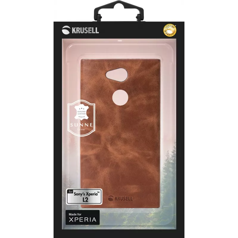 Cover Krusell Sunne für Sony XPERIA L2 14 cm (5,5 Zoll) Braun