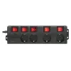 Power Extension LogiLink LPS251 1.5m 4 AC Outlets Indoor Schwarz