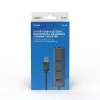 SAVIO USB-A-Hub mit RJ-45 Gigabit Ethernet AK-57 — 3× USB-A + RJ-45, USB 3.2 Gen 1 Micro‑B Host, 5 Gbit/s, 4 Ports, grau