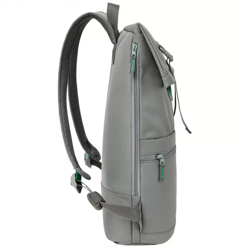 City-Rucksack Rivacase Gremio Grau Polyester rPET 280x135x430mm