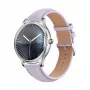 Smartwatch Colmi L28 Silber-Lila mit lila Lederarmband