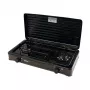 Mpm Kn-02/1kb tragbarer Gaskocher Camping 2 Brenner emailliertes Rost Schutzdeckel Standard G30-37 Mbar schwarz