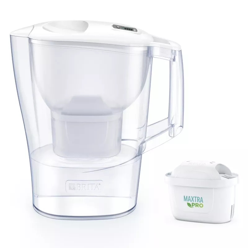 Brita 1052801 Wasserfilter Tischwasserfilter 2,4 L Weiß