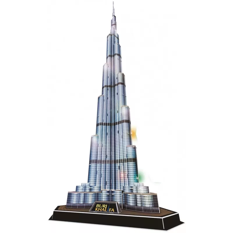 CubicFun L133H 3D-Puzzle Burj Khalifa (Light), 136 Teile, LED-beleuchtet