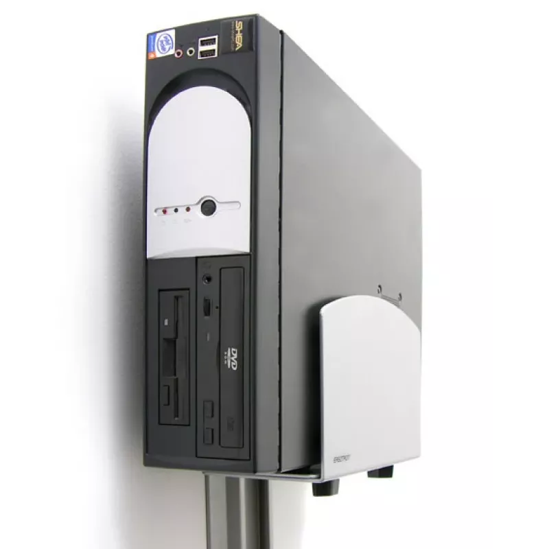 Ergotron Vertikale Universal-CPU-Halterung - Halterung für Systemeinheit - Silber (97-468-202)