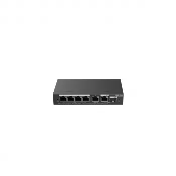 Managed PoE Switch RUIJIE RG-ES206GS-P — L2, 6x Gigabit RJ-45, 1x SFP, 4 PoE-Ports (54 W Budget), 12 Gbit/s, Cloud-verwaltet