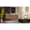 Cama 4D CORTINA Kommode 200x40x81 schwarz/Walnuss