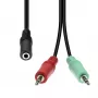 Audiokabel ProXtend 4-Pin auf 2×3-Pin M4F2XM3-004, 0,5 m, 0,02 kg