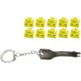 Netzwerk-RJ45-Portblocker ShiverPeaks BS08-01032, gelb, 10er-Pack Schlösser mit 1 Schlüssel