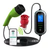 Elektroauto-Ladegerät QOLTEC Mobile EV 2in1 Type2 11 kW 400 V Wi‑Fi TUYA SMART LIFE LCD tragbare Wallbox 5 m Kabel
