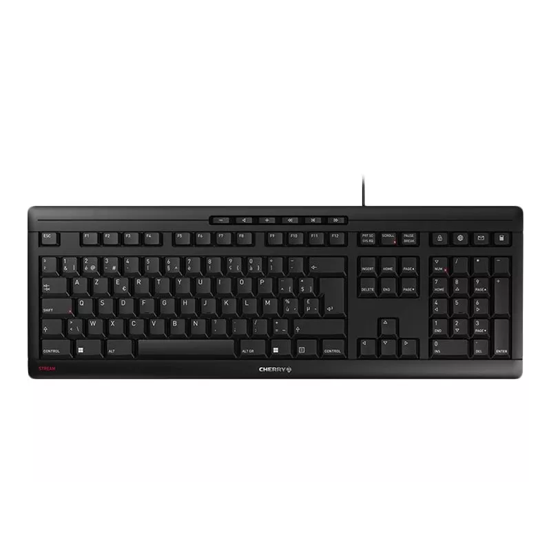 CHERRY STREAM JK-8500BE-2 Office USB AZERTY Belgisch Schwarz Tastatur