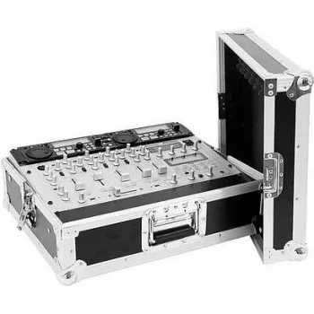 Mixer-Case Omnitronic MCV-19 8HE Variable — Flightcase für 19-Zoll-Rack-Equipment, 8 HE Höhe, anpassbare Inneneinteilung