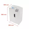 Aktenvernichter HSM 1033121 Partikelschnitt 2 x 15 mm, 23 cm Arbeitsbreite, 26 L Auffangkorb, weiß