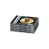 Hama CD Jewel Case Standard, Pack 5 C-shell case 1 discs Schwarz, Transparent