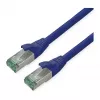 ROLINE RM Patchkabel Kat.6A S/FTP (PiMF), Blau, 1 m