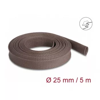 Kabelmantel DeLOCK 20906 Braun Polyester 2,5 cm