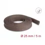 Kabelmantel DeLOCK 20906 Braun Polyester 2,5 cm