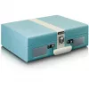 Riemengetriebener Audio-Plattenspieler Lenco TT-110 Blau Weiß halbautomatisch