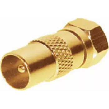 Adapter ShiverPeaks 85323-G IEC-Stecker auf F-Stecker, vergoldeter Stecker