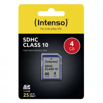 MEMORY SDHC 4GB C10/3411450 INTENSO